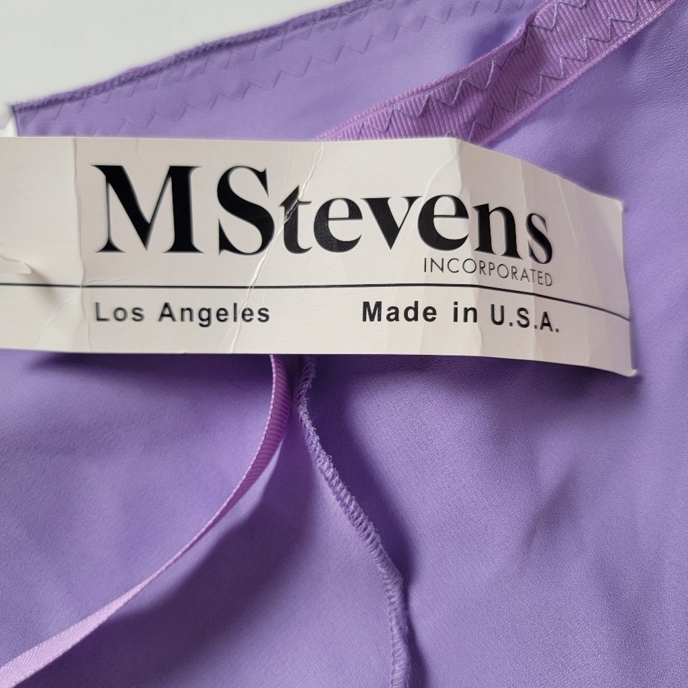 M Stevens Girls 34" Lavender Ballet Chiffon Wrap Skirt - Picture 5 of 12
